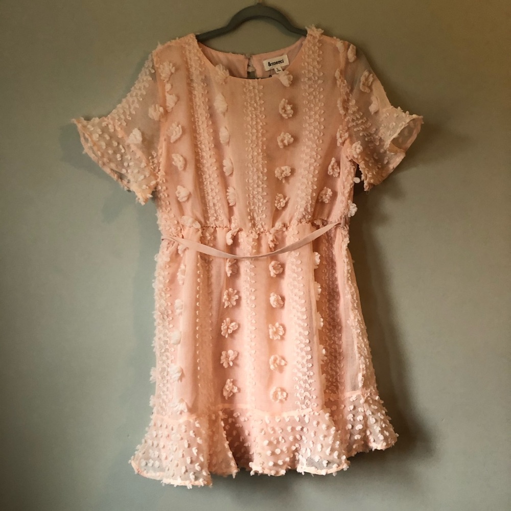 Swiss Dot Blush Dress